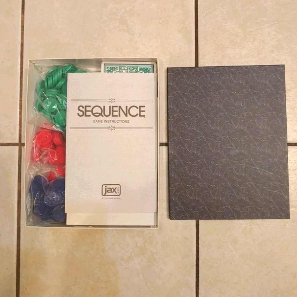 SEQUENCE Card Counting Board Game Ages 7 to Adult